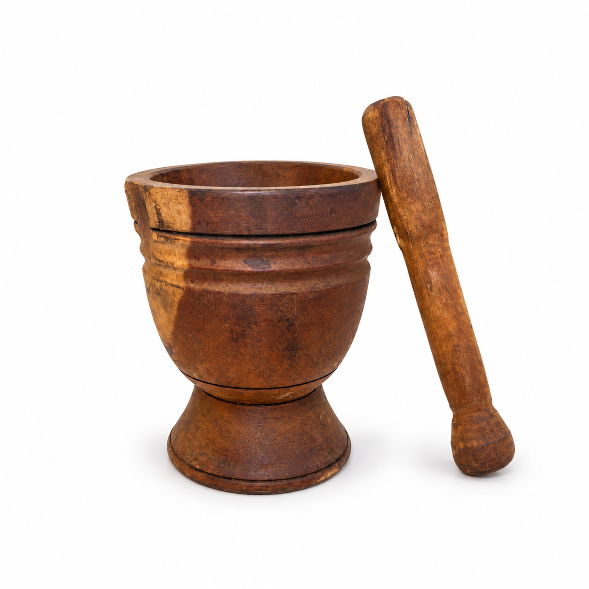 Wooden Mortar and Pestle